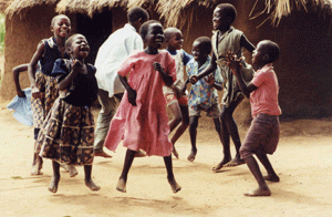 children dancing