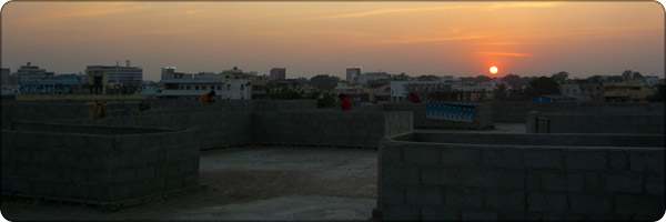 Sunset in Indiramma Nagar